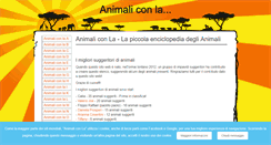 Desktop Screenshot of animaliconla.it